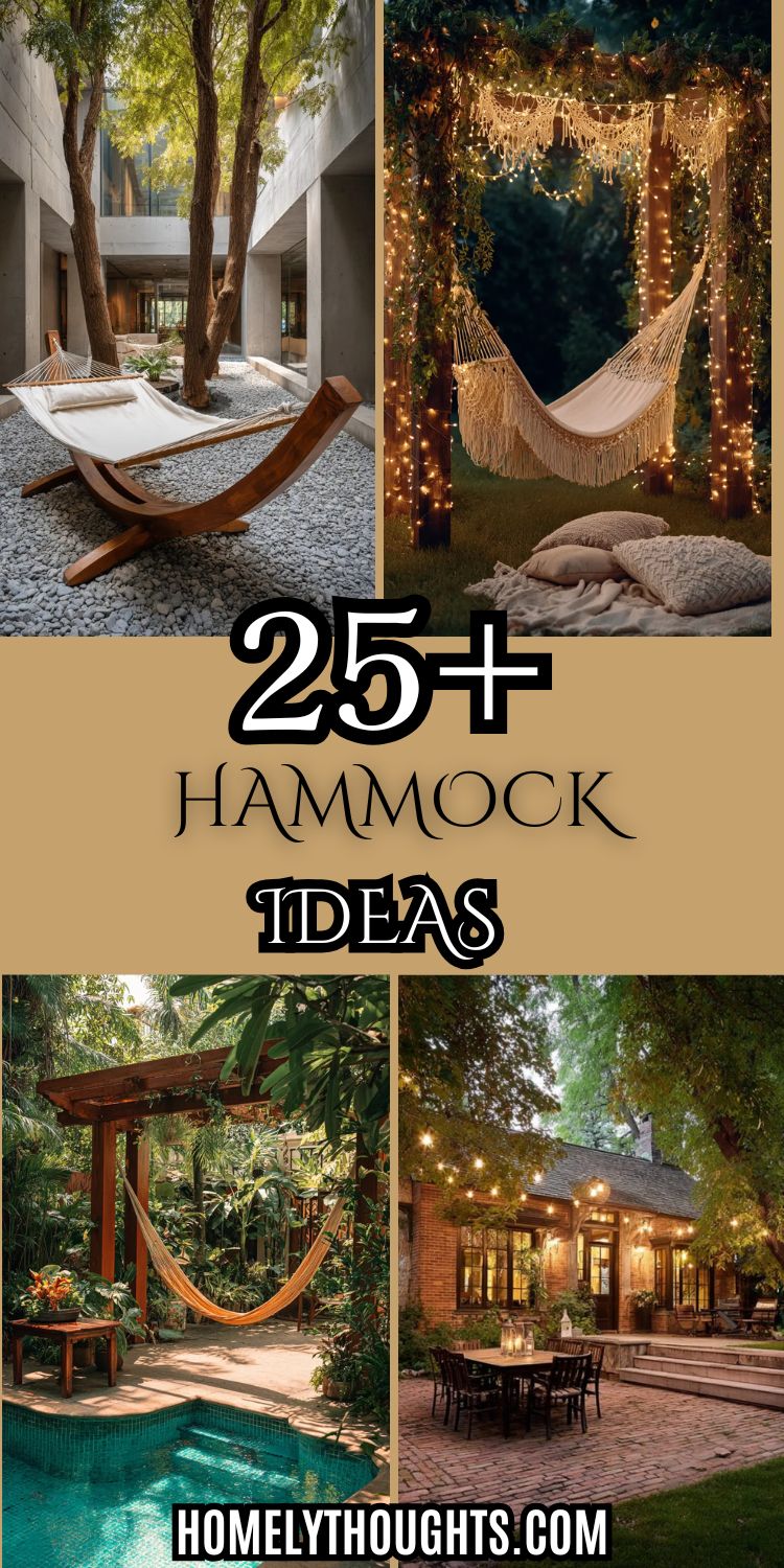 25+ Hammock Ideas To Turn Your Backyard into a Relaxing Escape!