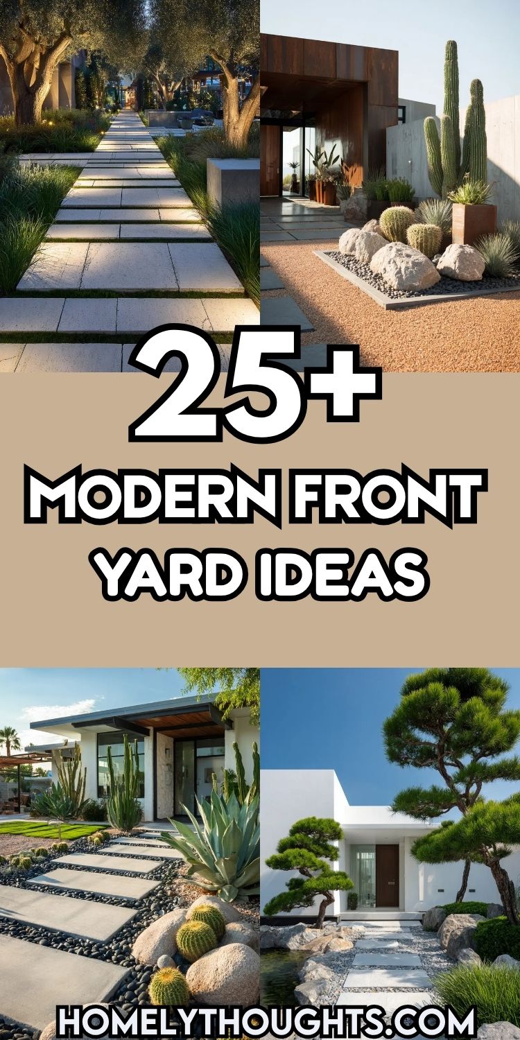 25+ Modern Front Yard Ideas You Can Easily Copy