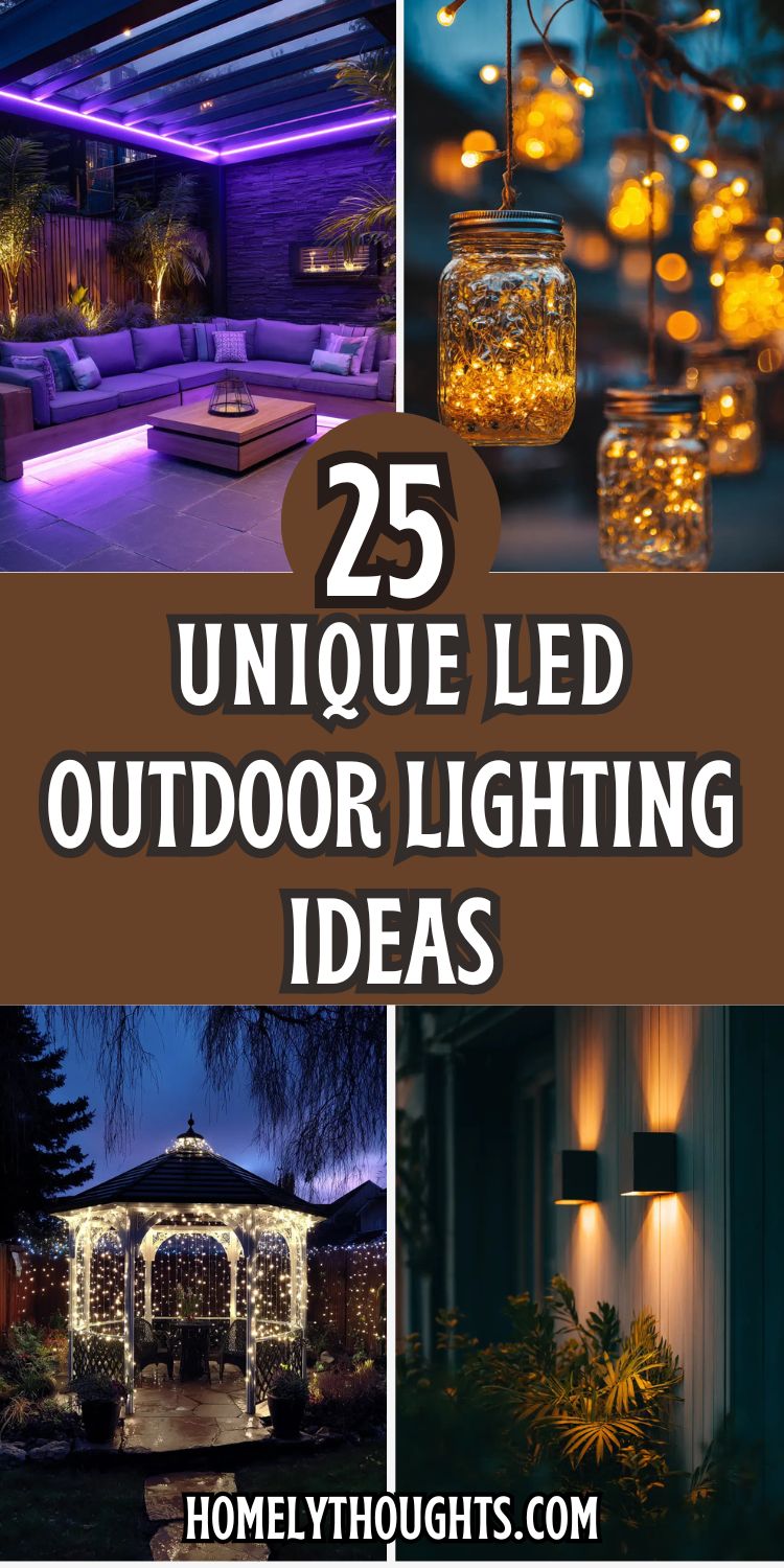25 Unique LED Outdoor Lighting Ideas for Landscaping, Curb Appeal Enhancement and Security
