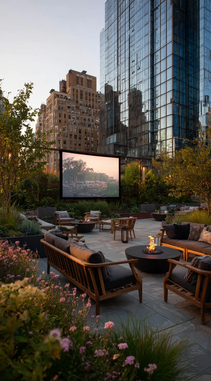 Backyard Movie Night Patio