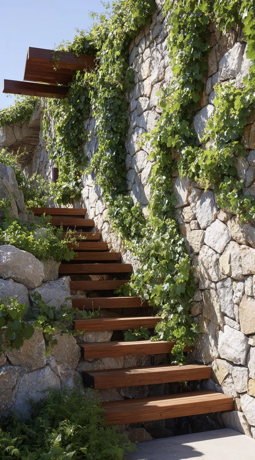 Backyard Vineyard On A Slope