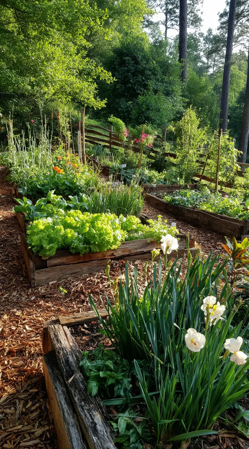 Raised Garden Beds With Built-In Compost Bins