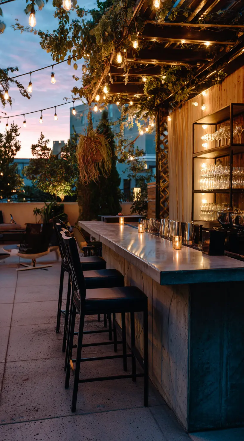Rooftop Bar Setup
