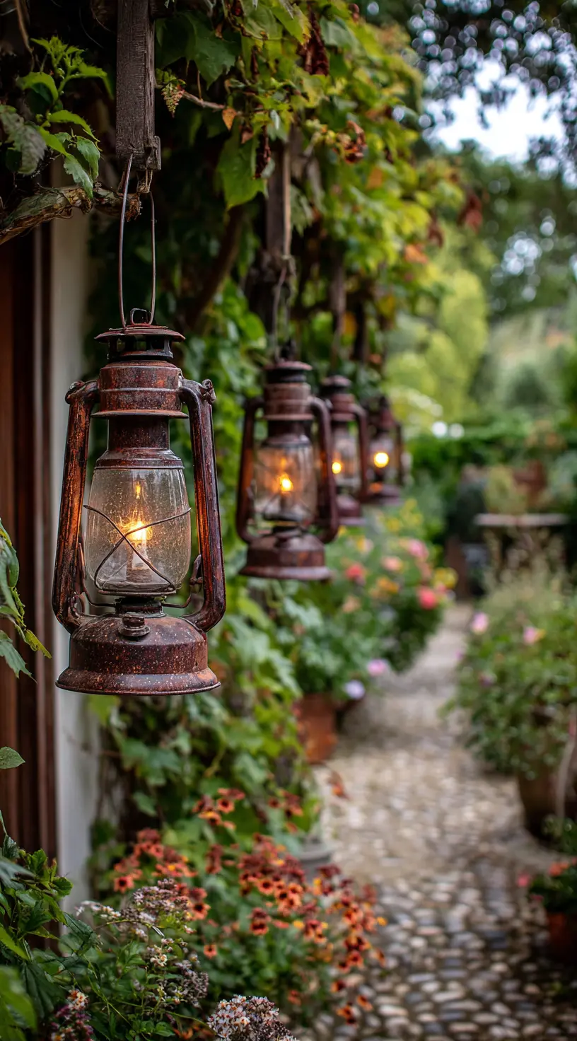 Vintage Lantern Wall