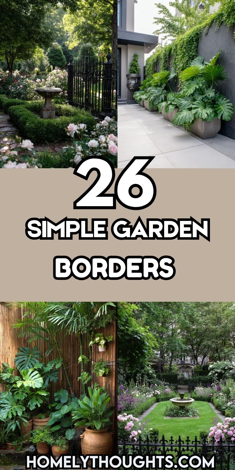 26 Simple Garden Borders I’m Loving This Season