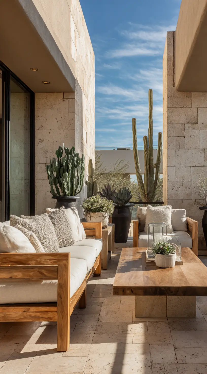 Desert-Inspired Minimalist Patio
