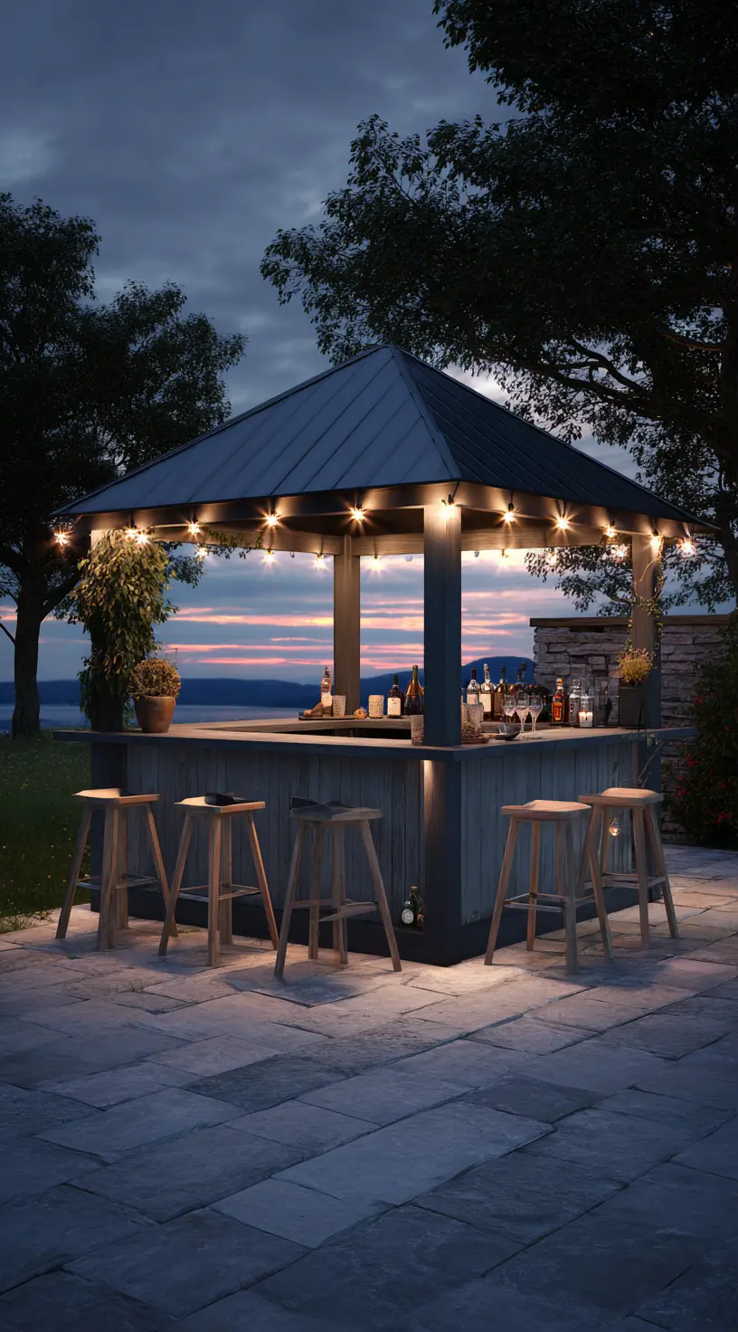 Evening Garden Bar Gazebo