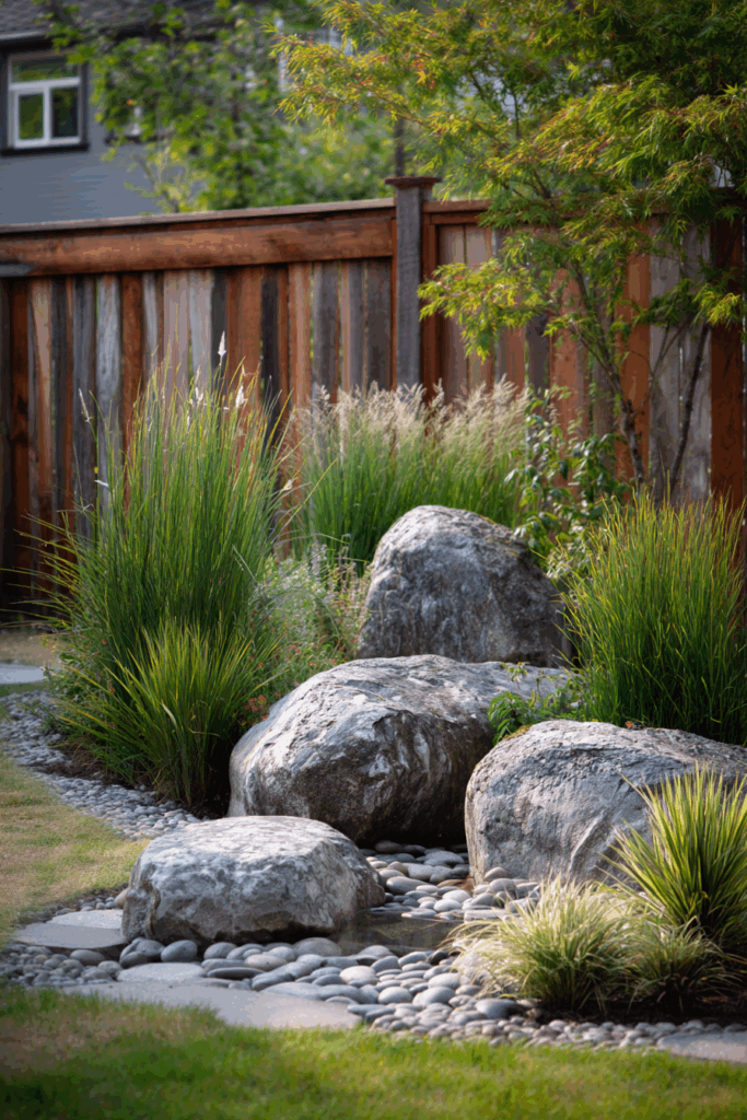 Serene Rock Garden with Succulents