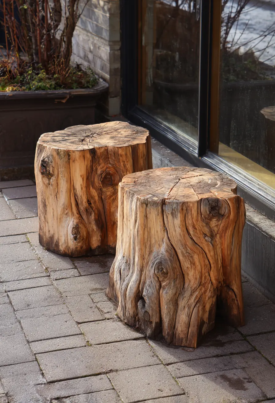 Tree Stump Seats