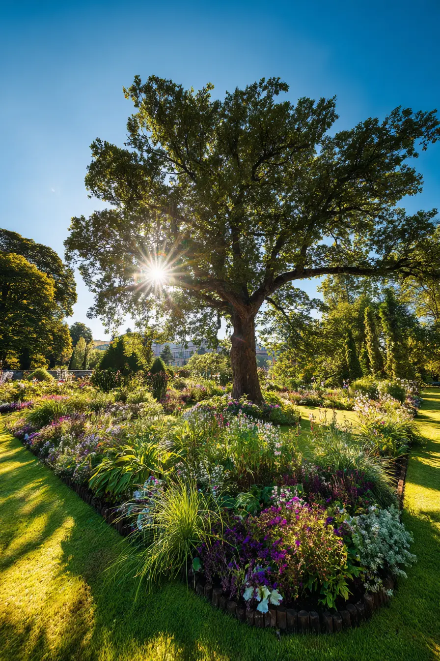 Vibrant Perennial Flower Bed Design