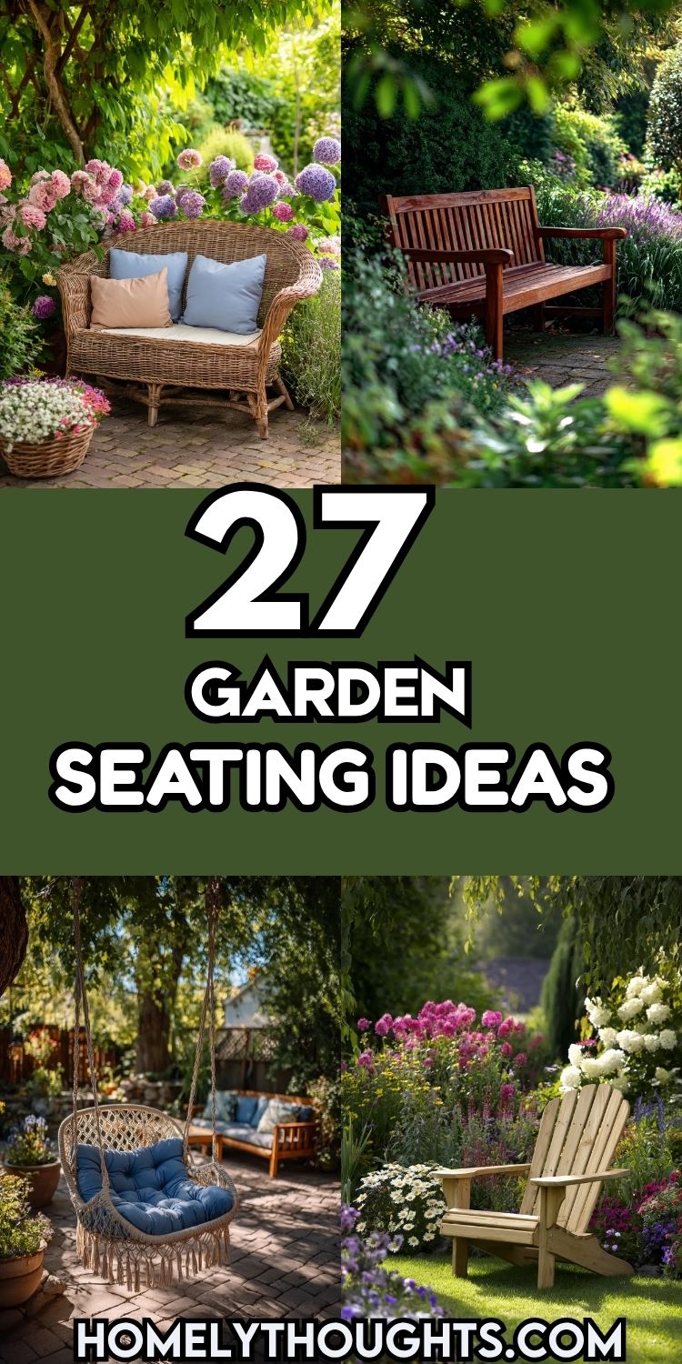 27 Garden Seating Ideas to Transform Your Outdoor Oasis