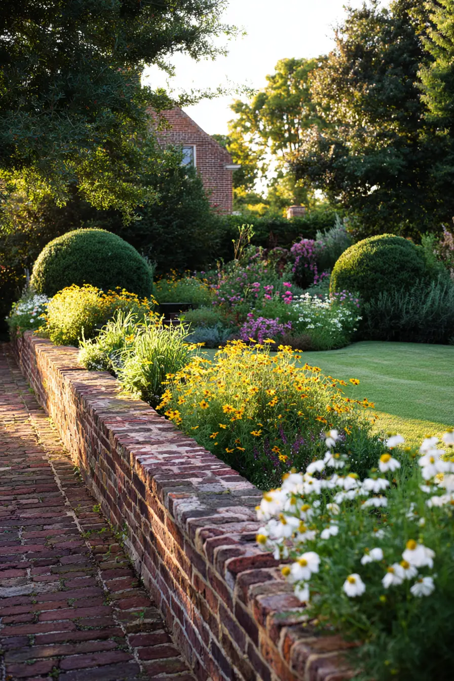 Rustic Brick Edging