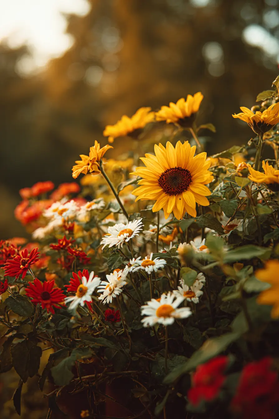 Vibrant Floral Oasis in Bloom