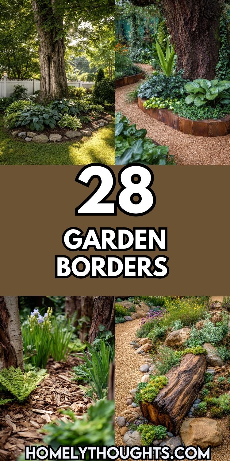 28 Garden Borders That Look Great With Bark