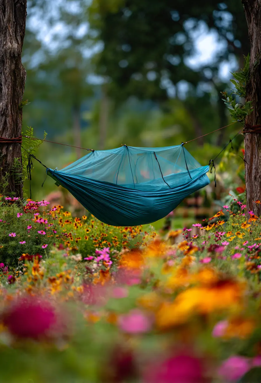 Hammock with Detachable Mosquito Net