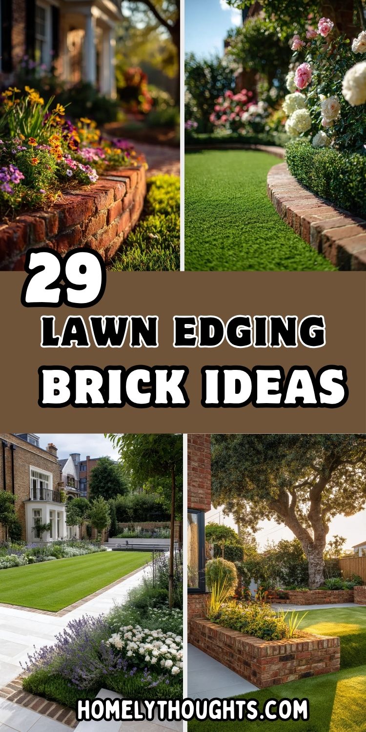 29 Lawn Edging Brick Ideas to Transform Your Garden Style!