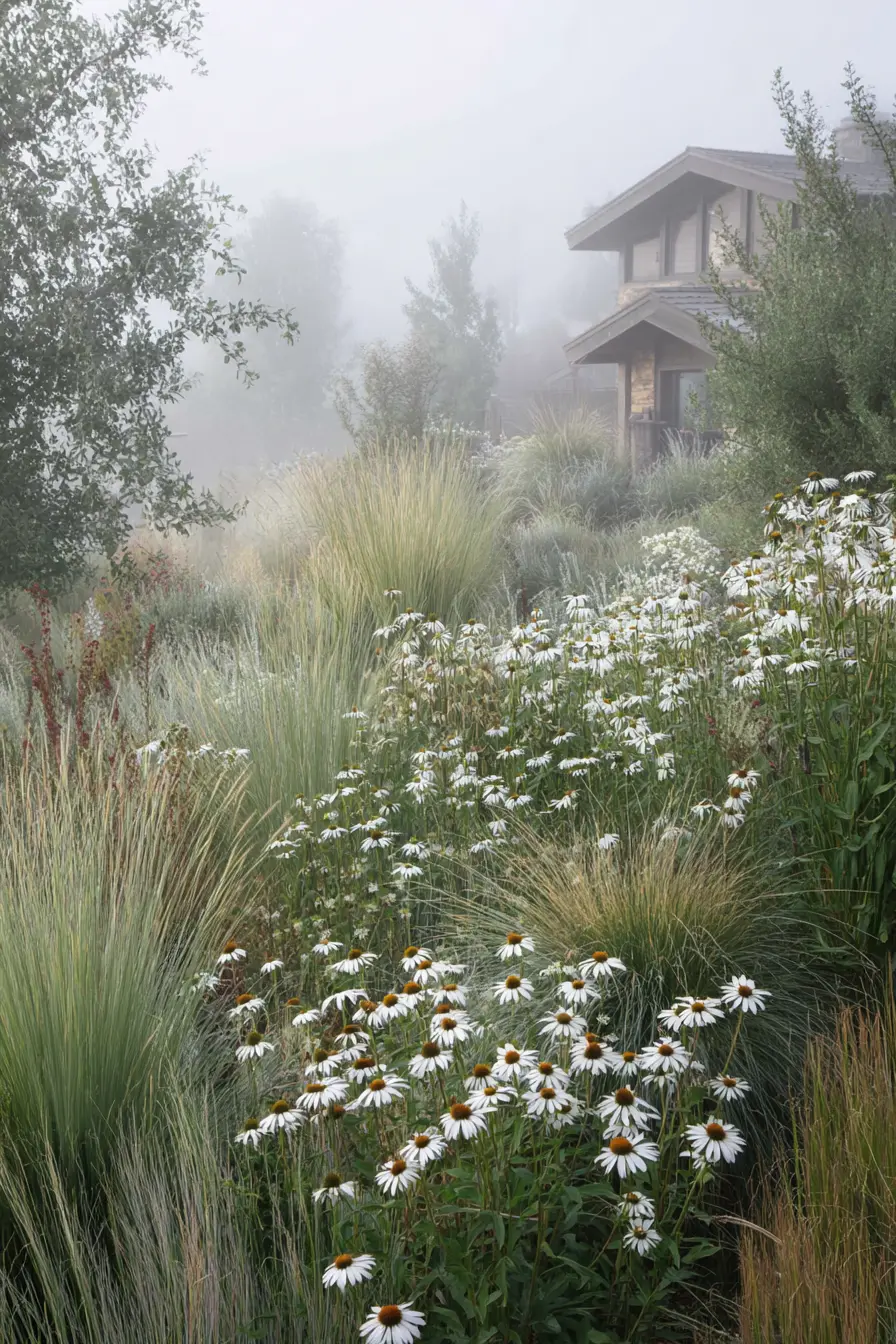 Vibrant Grasses and Perennial Border