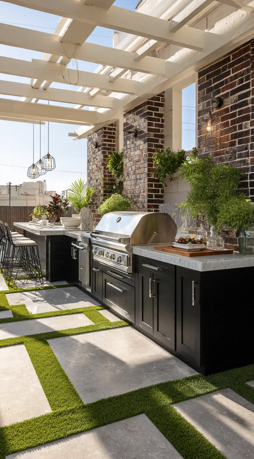 Bold & Beautiful: A Backyard Kitchen with Industrial Edge