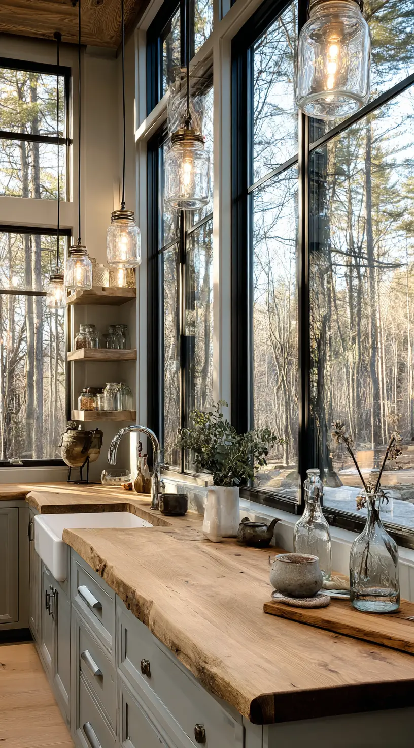 Cedar & String Light Charm