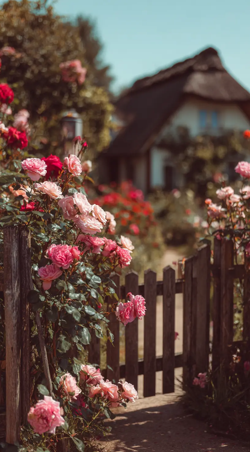 Charming Cottage Rose Garden