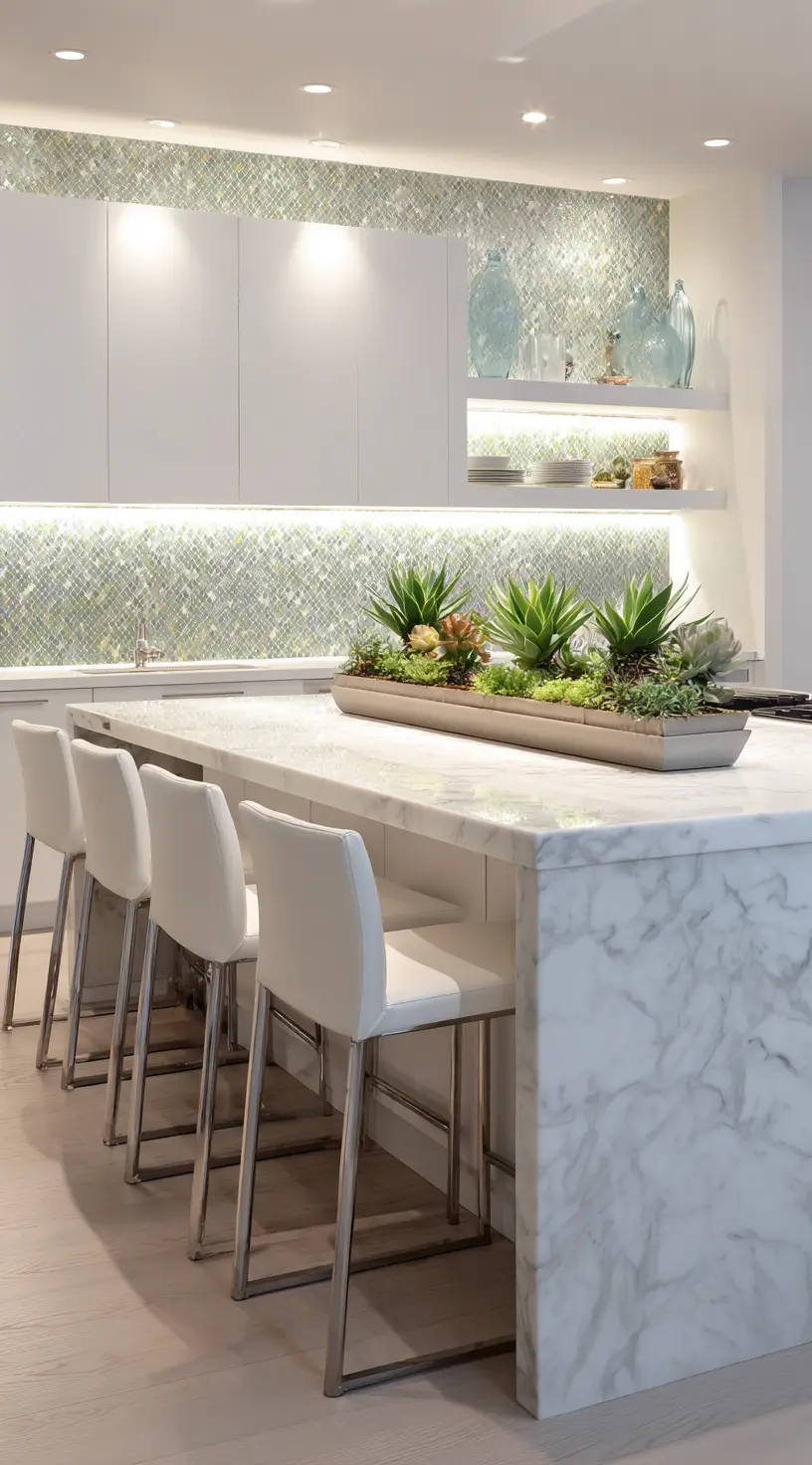 Minimalist Kitchen With A Botanical Twist