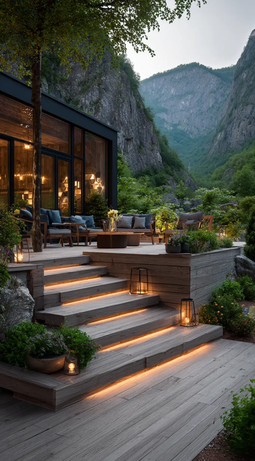 Modern Sloped Backyard Retreat