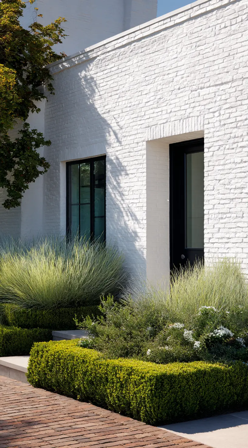 Modern Symmetry With Green Shrubs