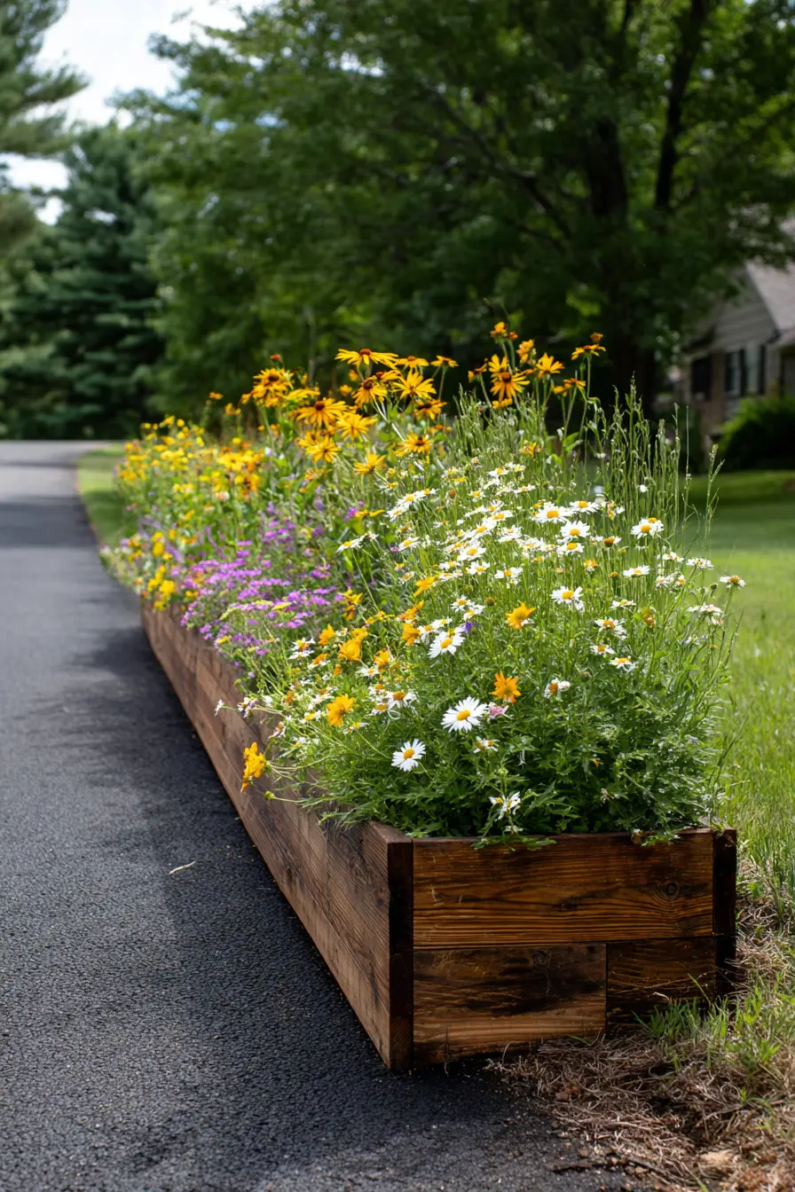 Vibrant Floral Abundance in Planters