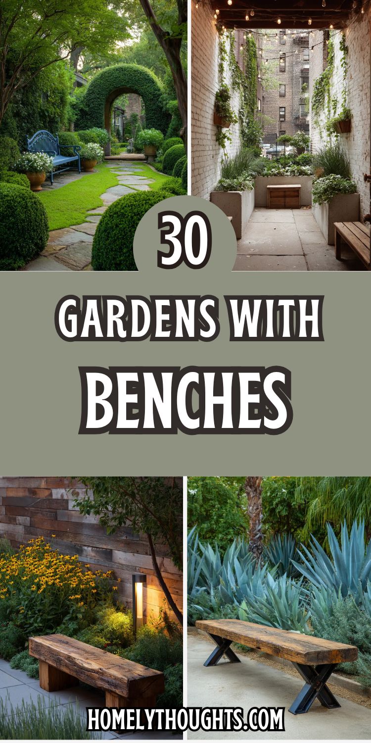 30 Gardens With Benches Perfect for Relaxing and Daydreaming