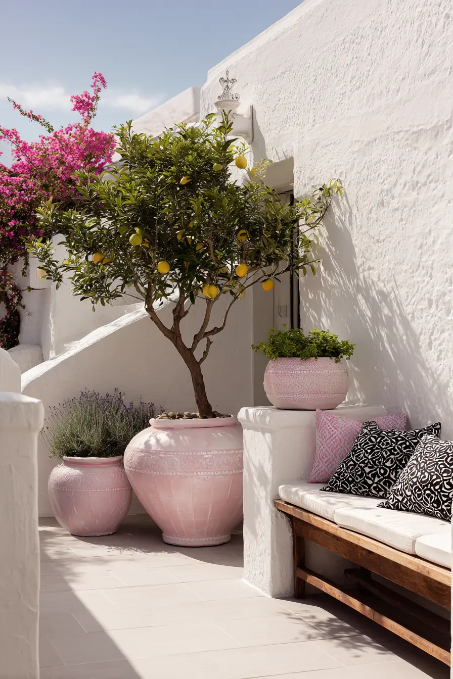 Mediterranean Herb and Flower Patio