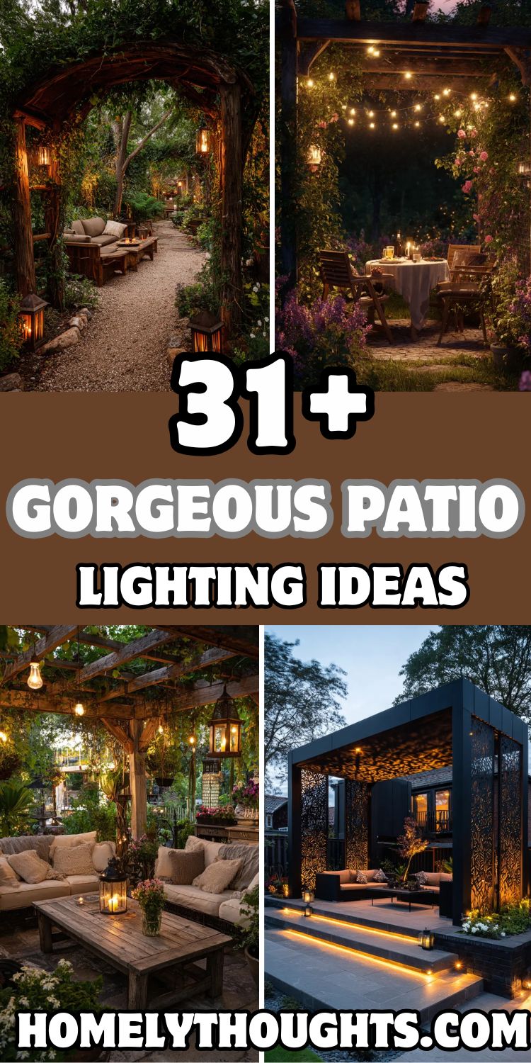 31+ Gorgeous Patio Lighting Ideas to Make Your Backyard Glow