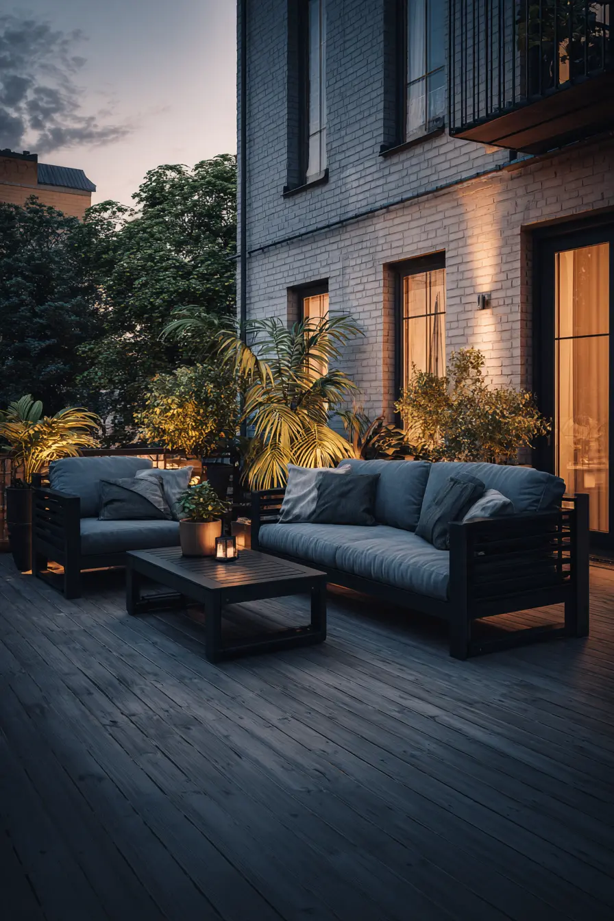 Sleek And Cozy Outdoor Sanctuary