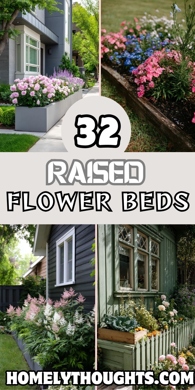 32 Raised Flower Beds That Work Perfectly Along Fences