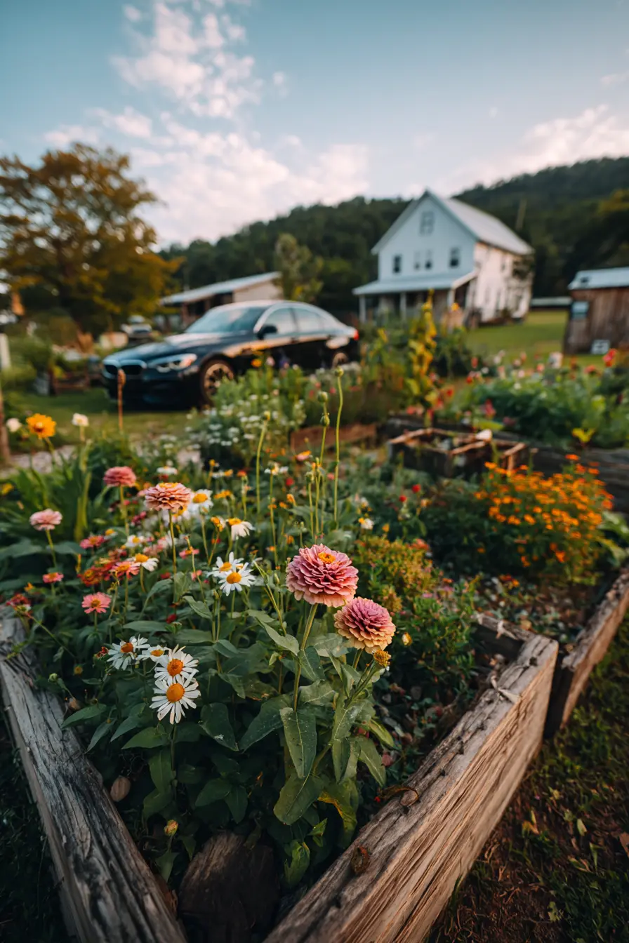 Vibrant Floral Bliss in Garden