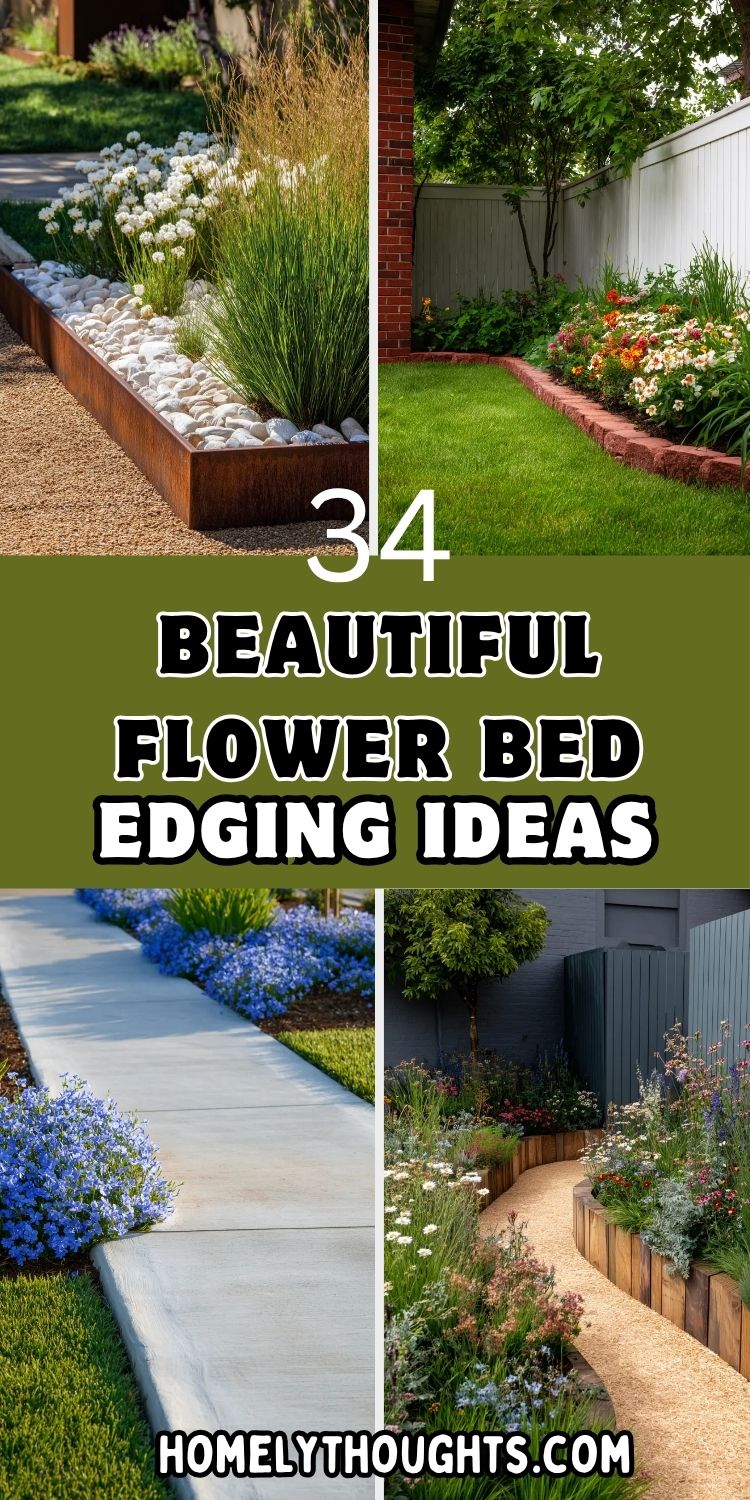 34 Flower Bed Edging Ideas That’ll Complete Your Borders