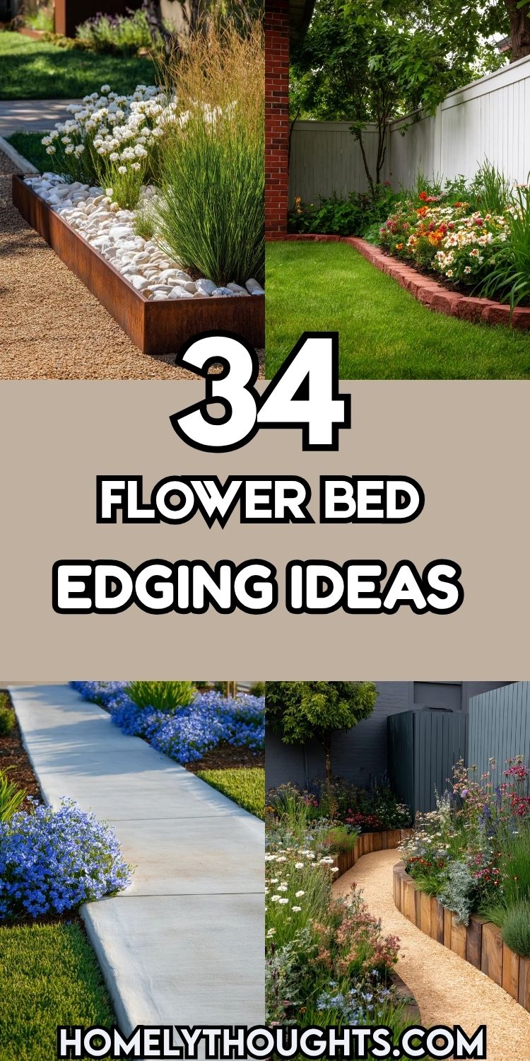 34 Flower Bed Edging Ideas That’ll Complete Your Borders