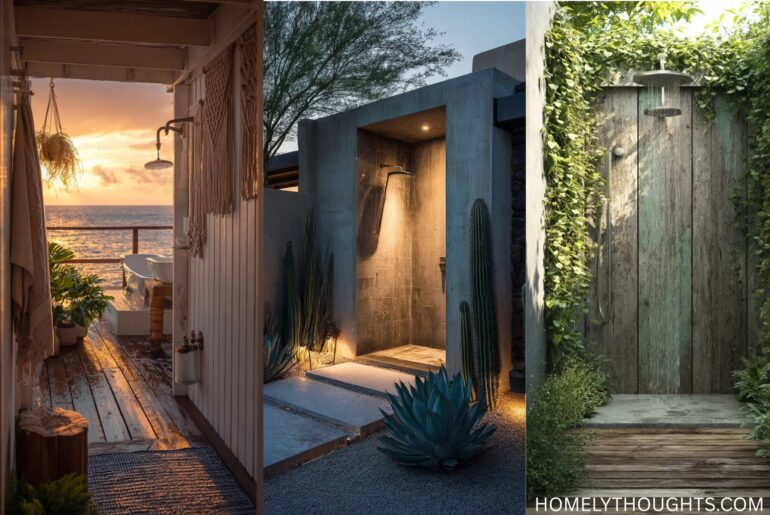 34+ Outdoor Shower Ideas for Your Backyard Oasis