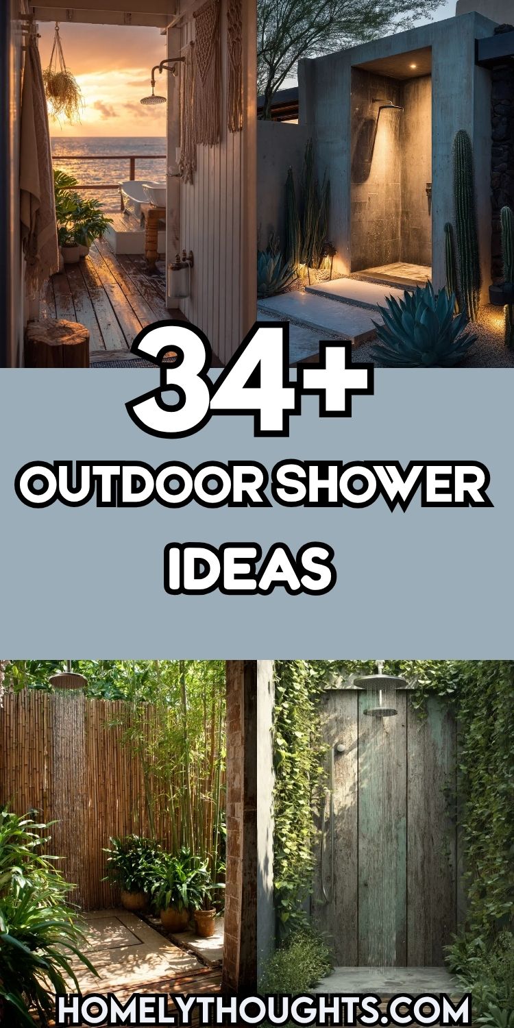 34+ Outdoor Shower Ideas for Your Backyard Oasis