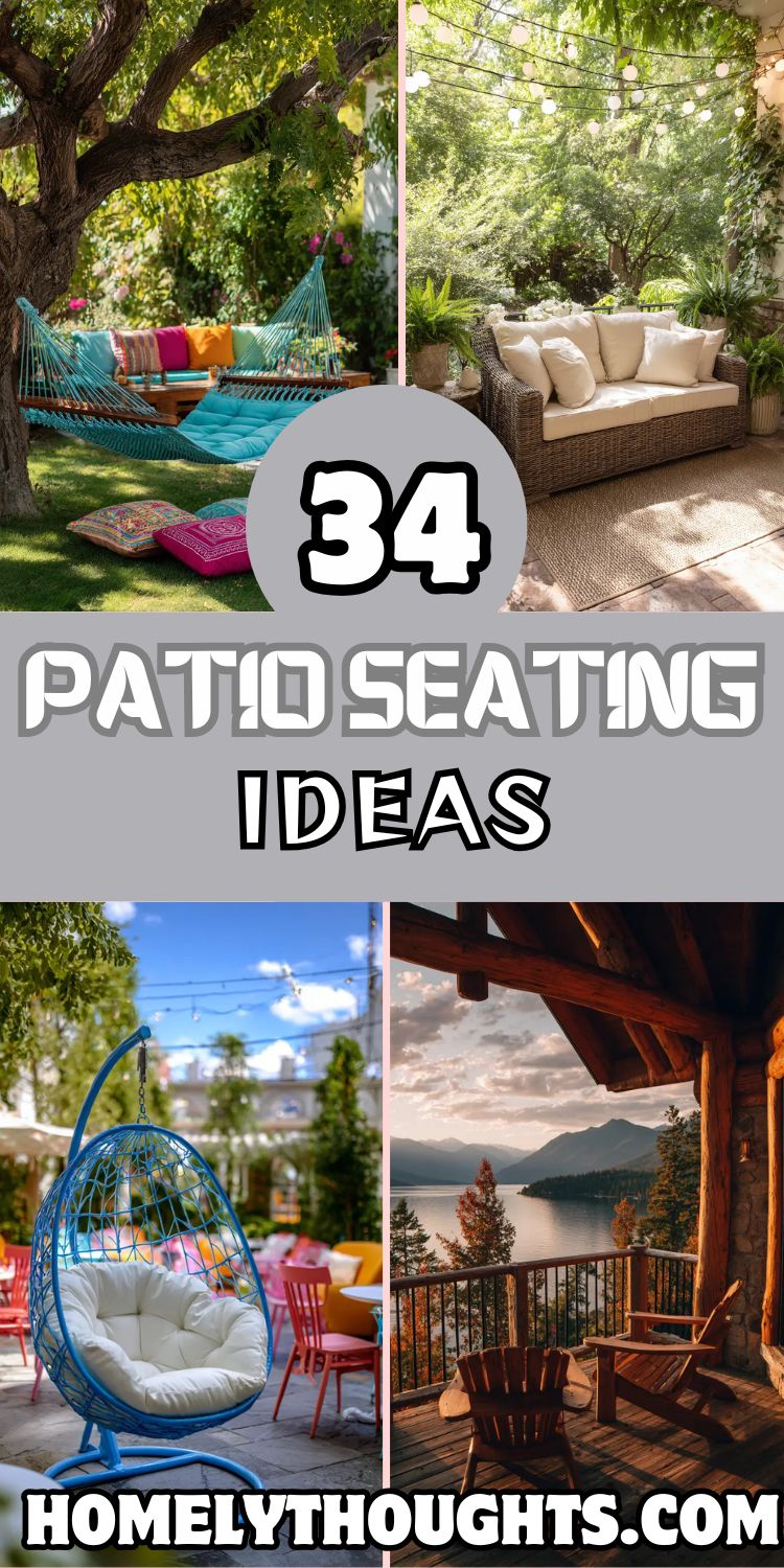 34 Patio Seating Ideas to Elevate Your Outdoor Space