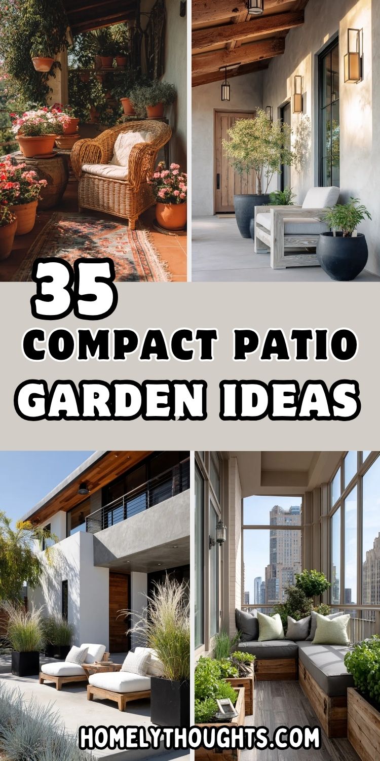 35 Compact Patio Garden Ideas with Big Impact