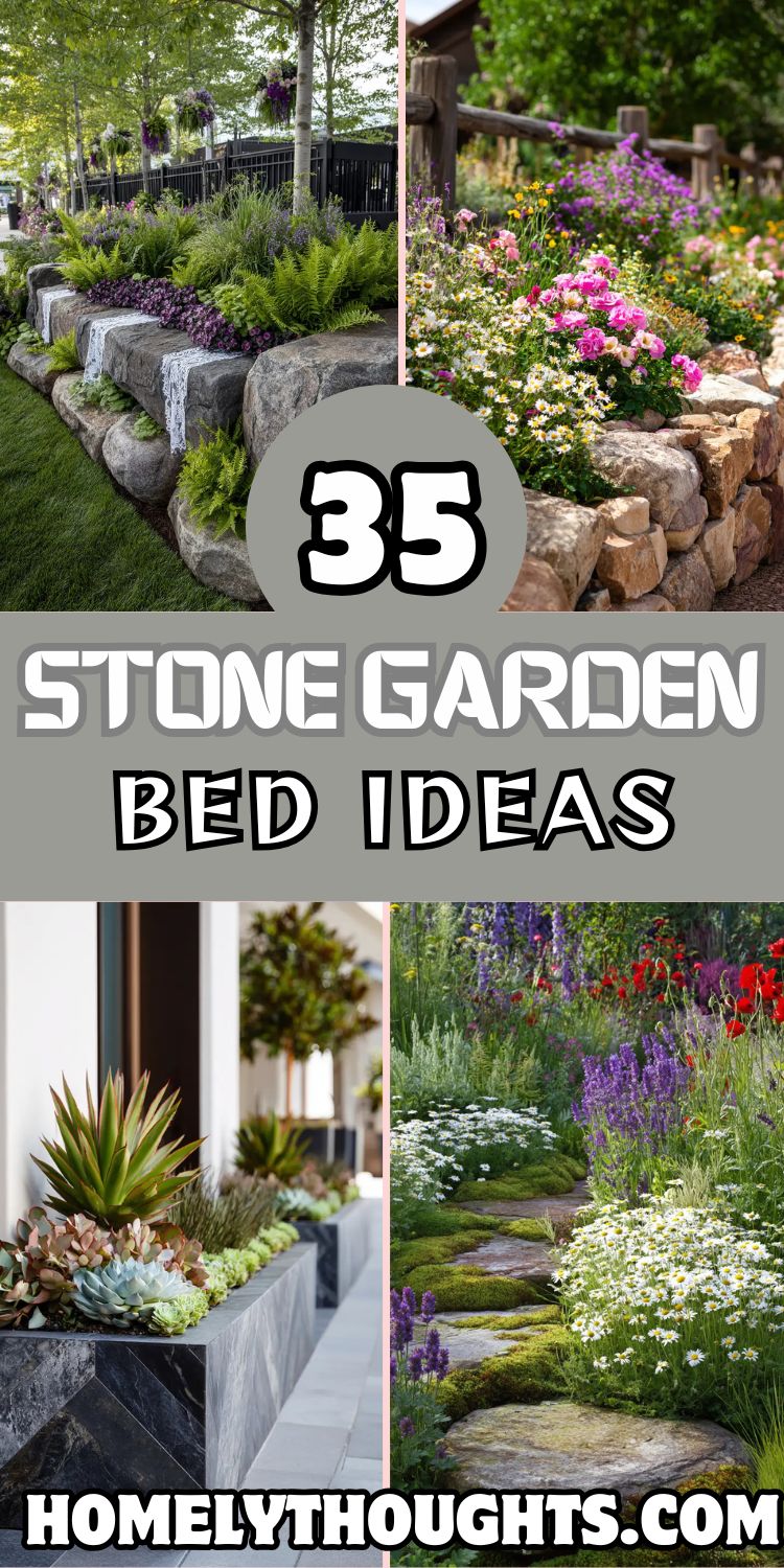 35 Stone Garden Bed Ideas I’m Loving Right Now!