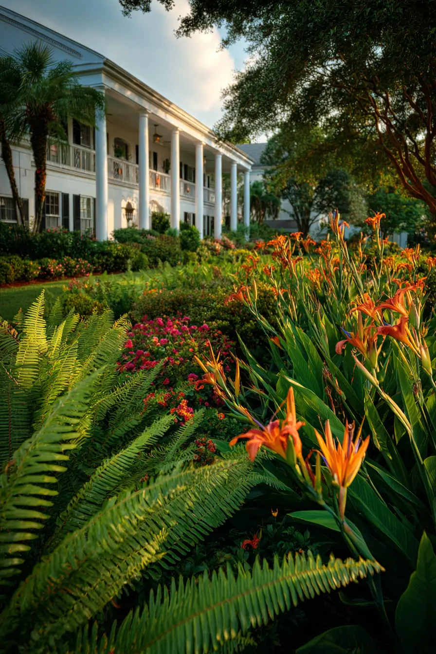 Vibrant Tropical Garden Oasis