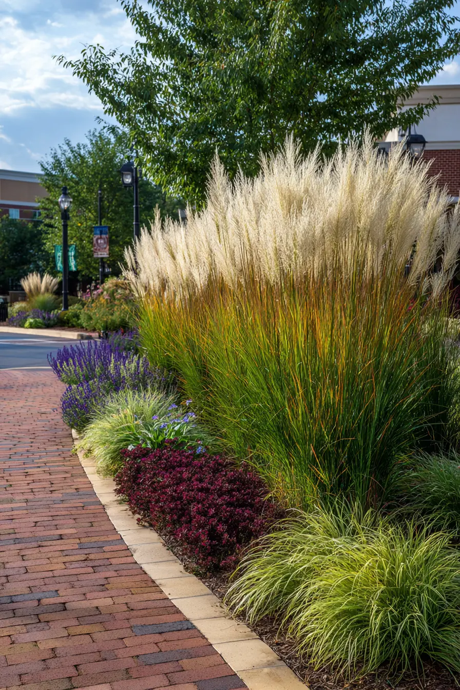 Ornamental Grasses Garden Border Design