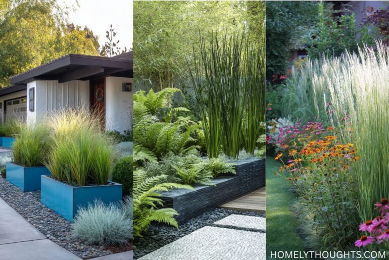 38 Garden Borders With Grasses That Add Movement to Borders