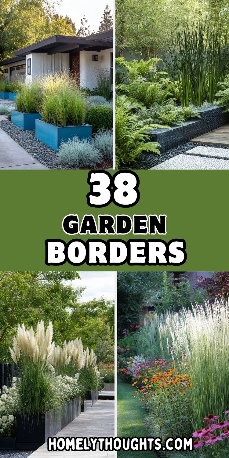 38 Garden Borders With Grasses That Add Movement to Borders
