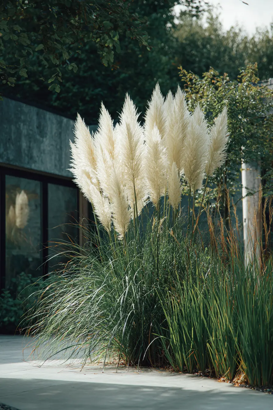 Tall Grasses with Soft Plumes