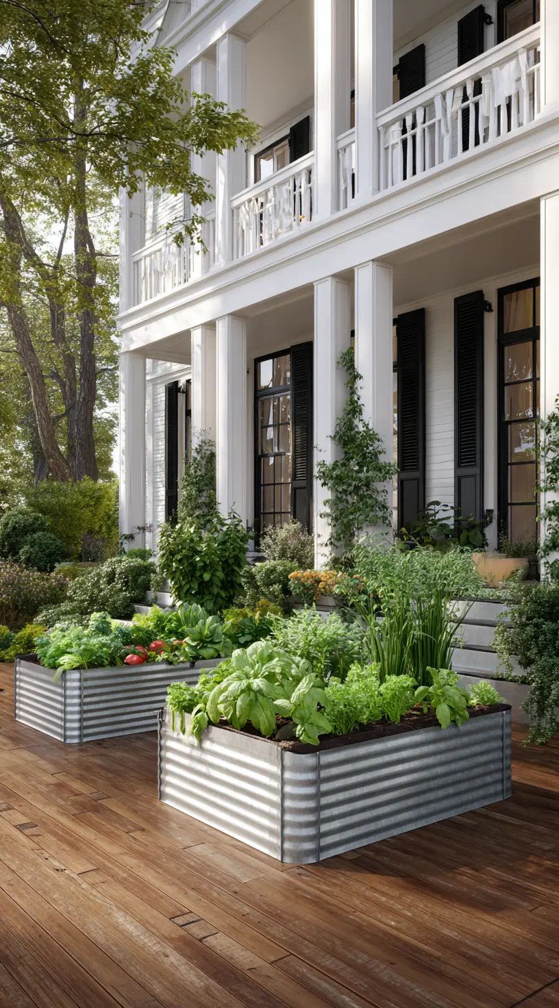 Corrugated Metal Raised Garden Beds