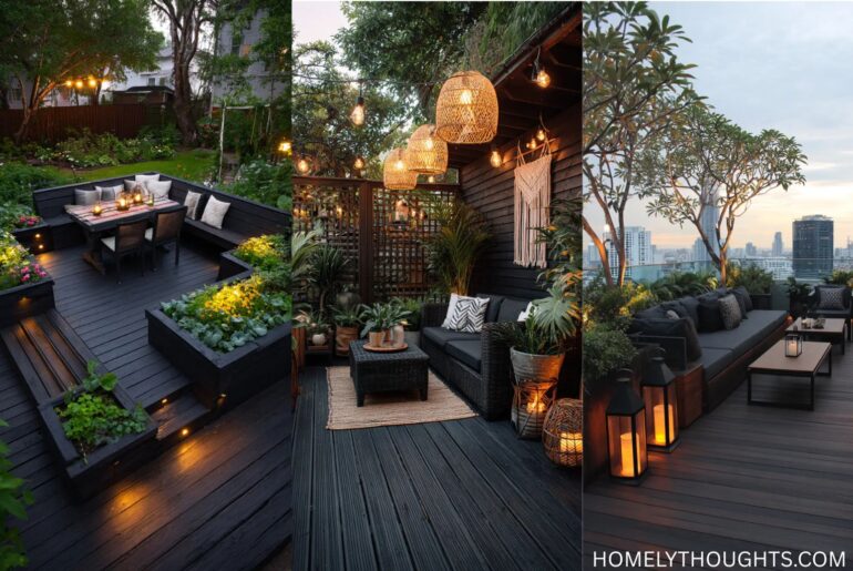 41 Black Decking Ideas to Transform Your Outdoor Oasis