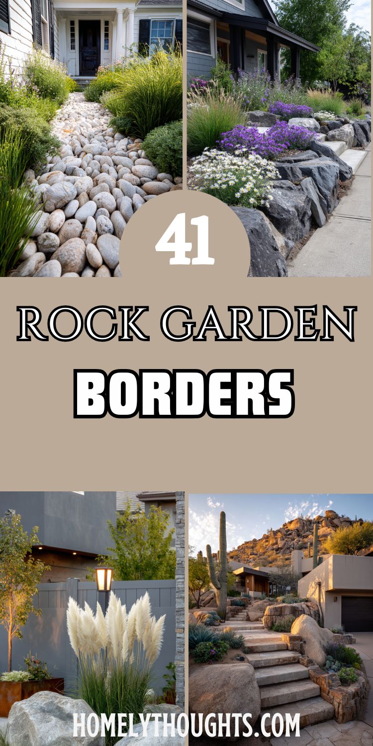 41 Rock Garden Borders We’re Totally Loving Right Now!