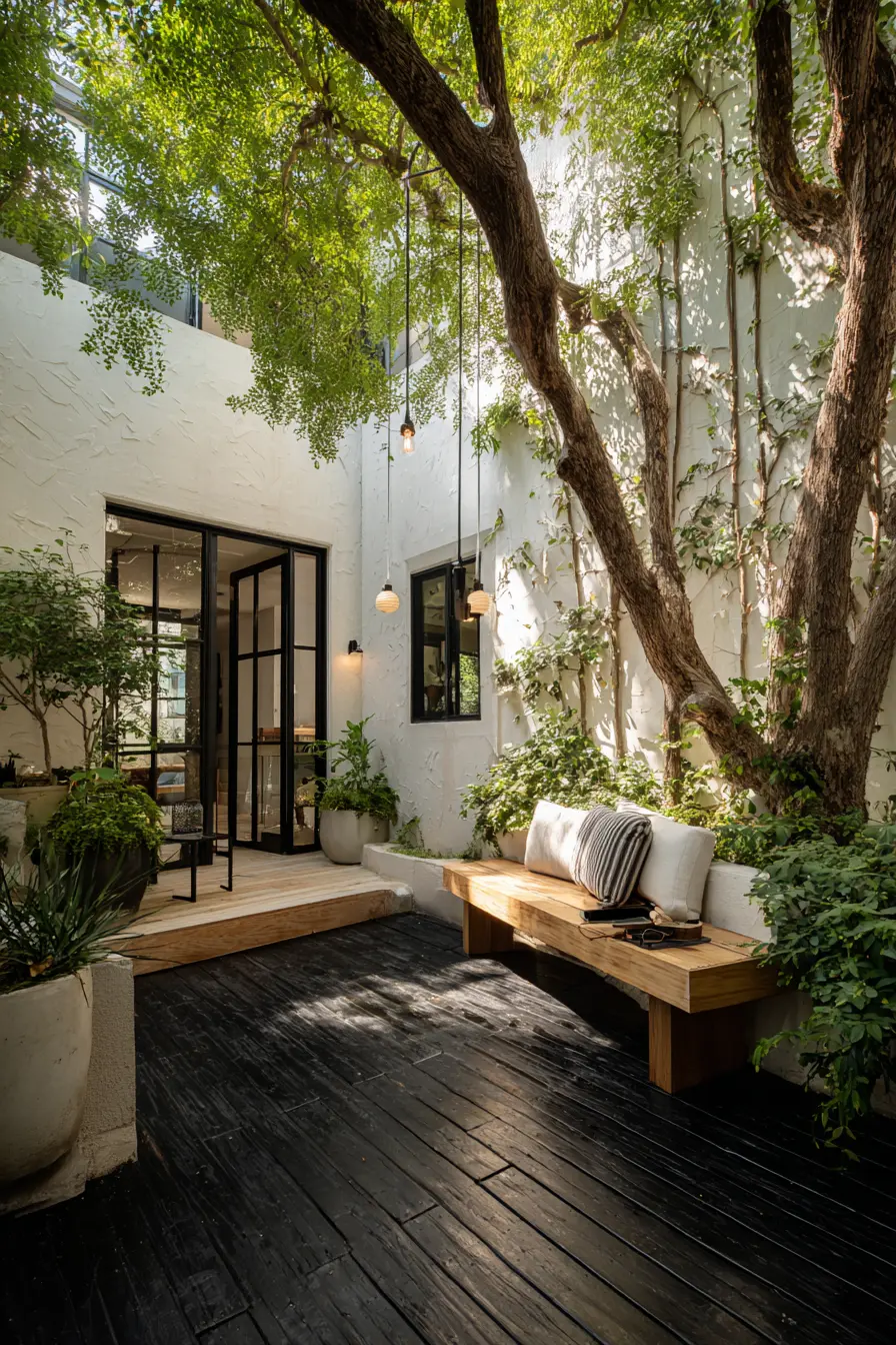 Lush Contemporary Relaxation Oasis